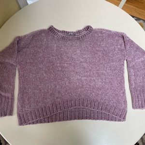purple velvet sweater